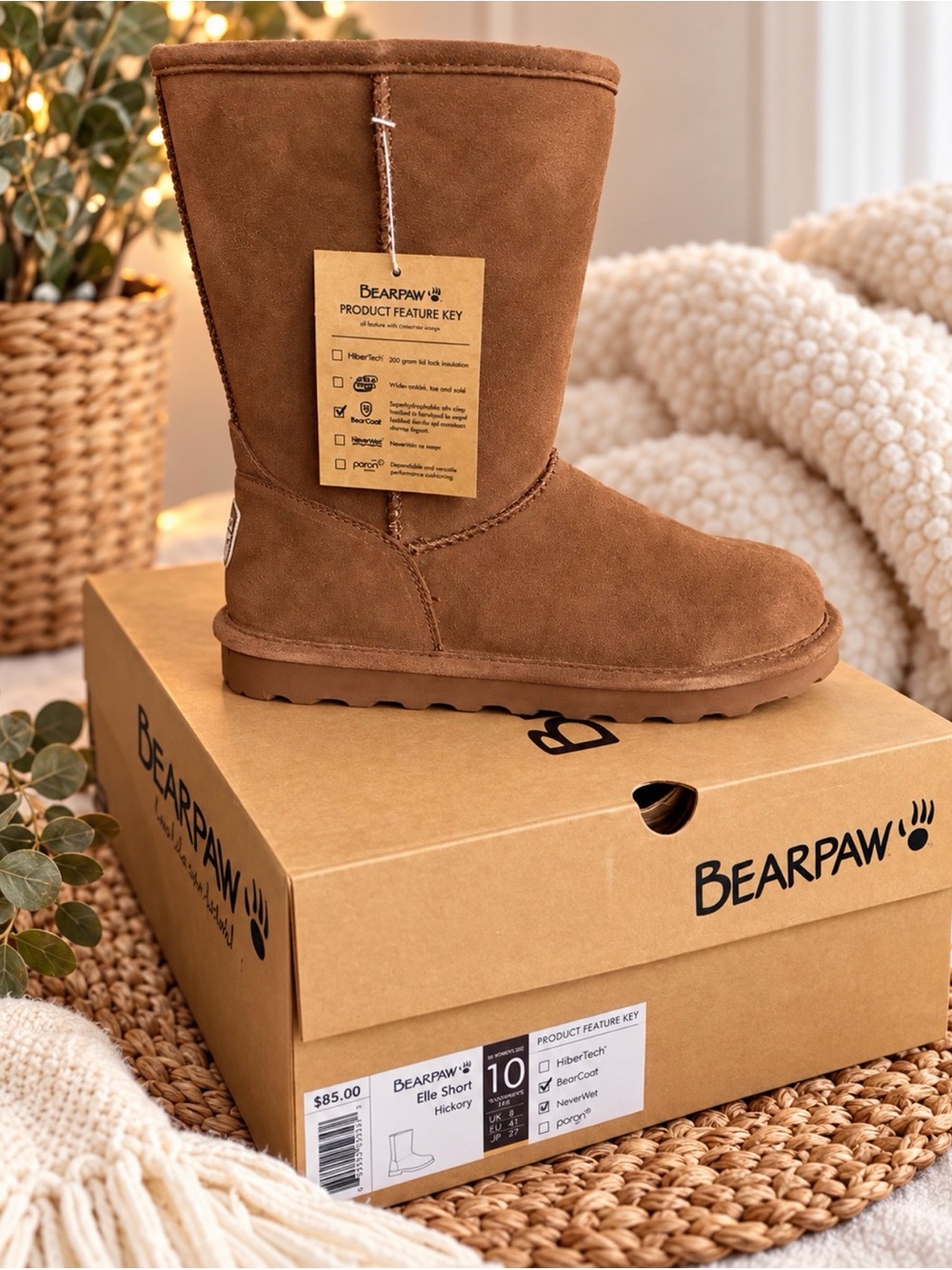 Bearpaw Women’s Classic Short Boot - Hickory Brown